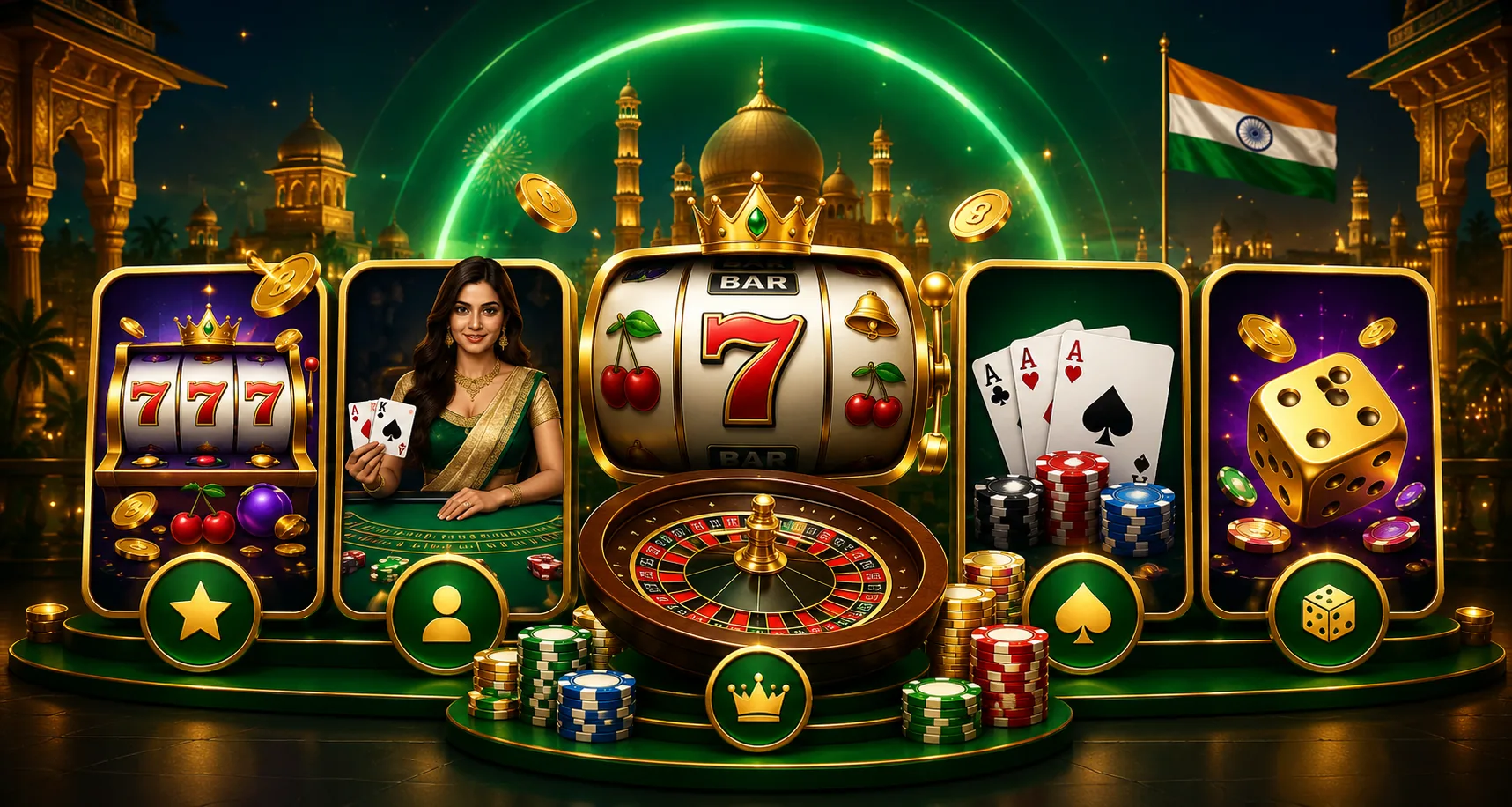 20Bet casino game categories available for players in India