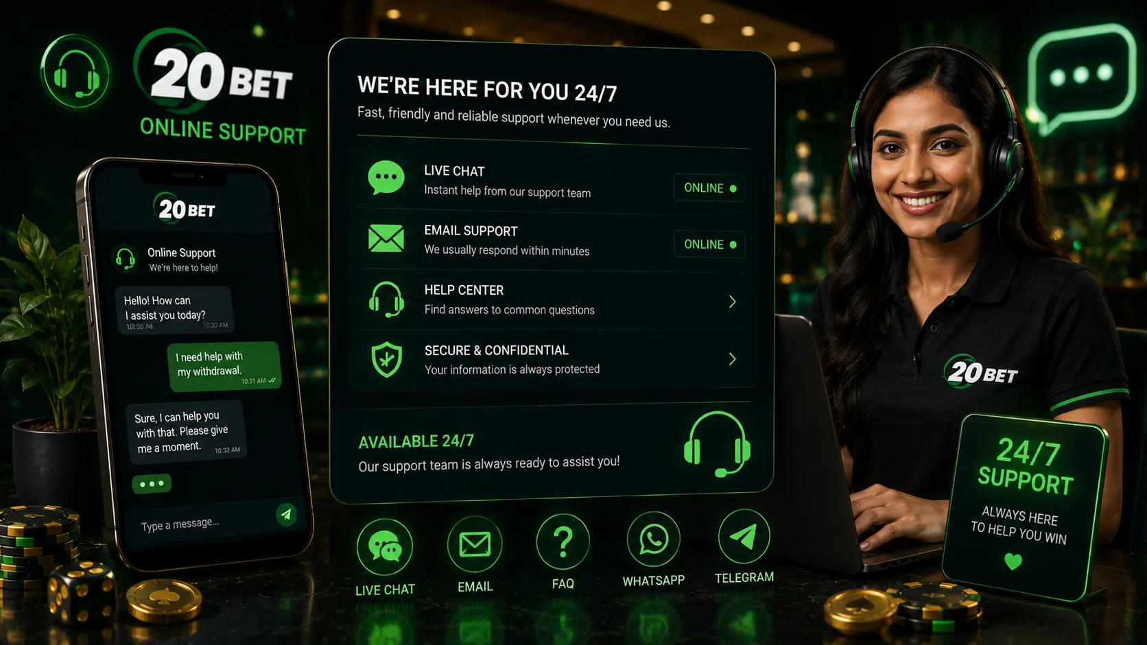 20bet इंडिया ऑनलाइन सपोर्ट – लाइव चैट और ईमेल सहायता