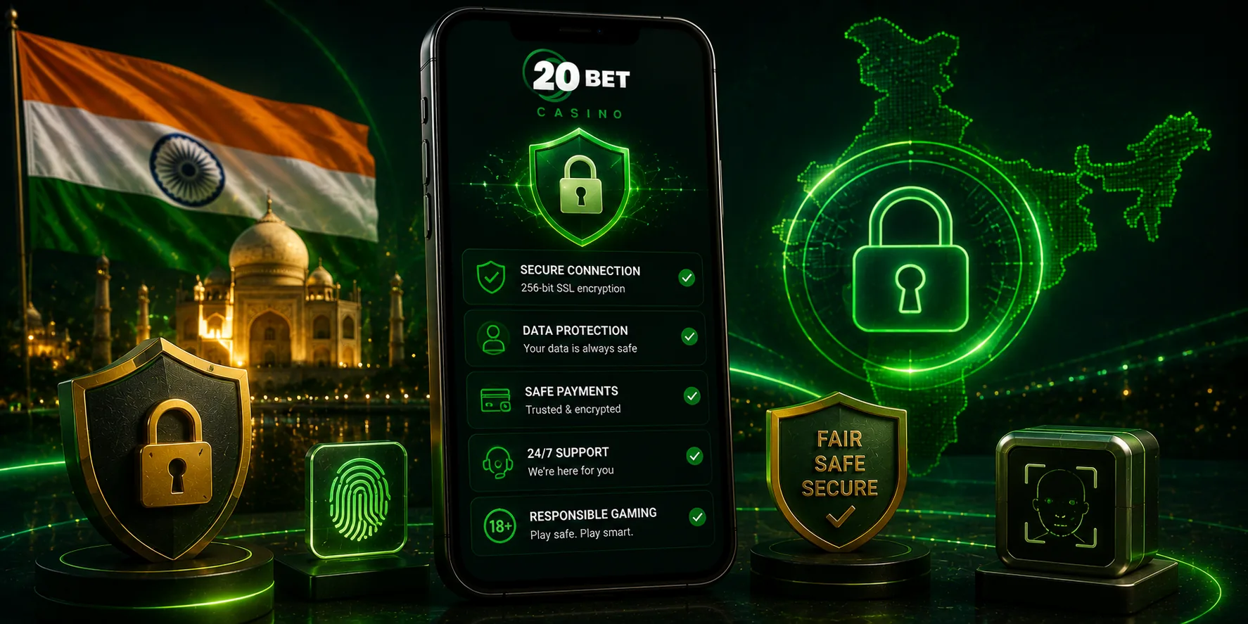 20Bet mobile security tips for players in India